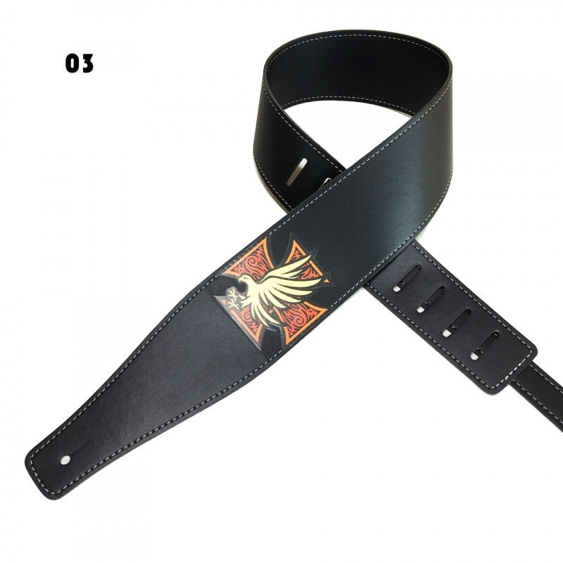 Color Printing Folk Guitar Shoulder Strap Musical Instrument Accessories - EBuyGoods