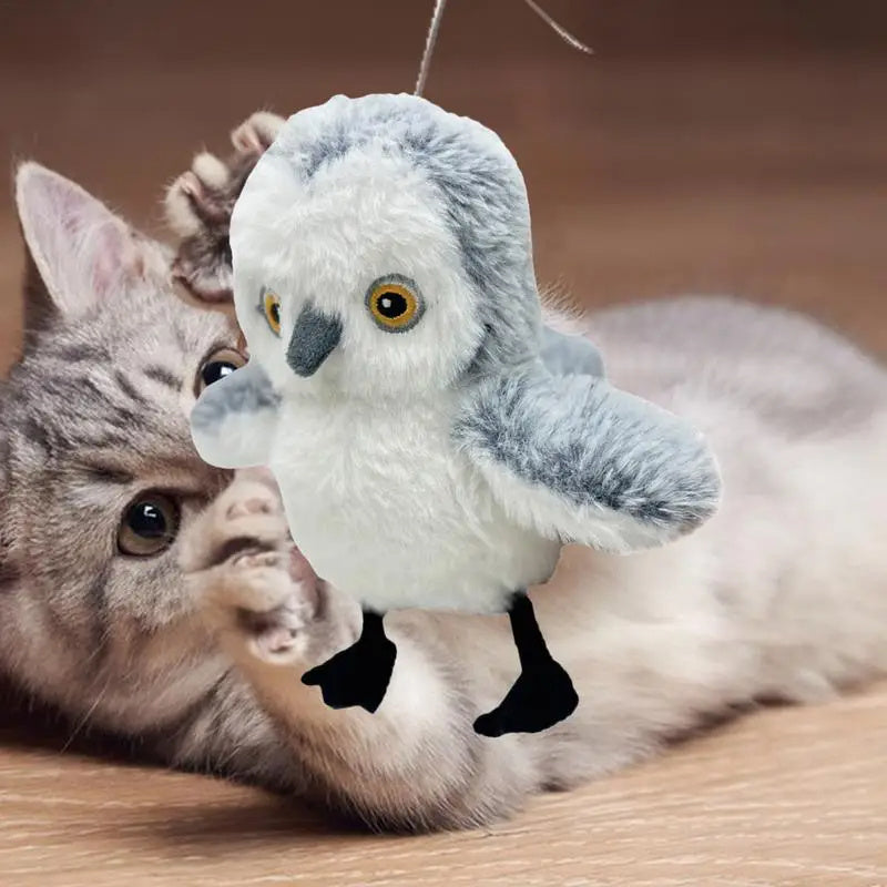 Interactive Cat Plush Toys For Indoor Cats Automatic Flapping Bird Cat Toy USB Rechargeable Electronic Pet Enrichment Toys - EBuyGoods