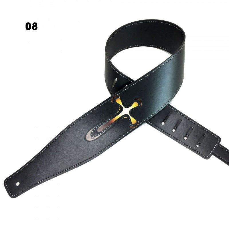 Color Printing Folk Guitar Shoulder Strap Musical Instrument Accessories - EBuyGoods