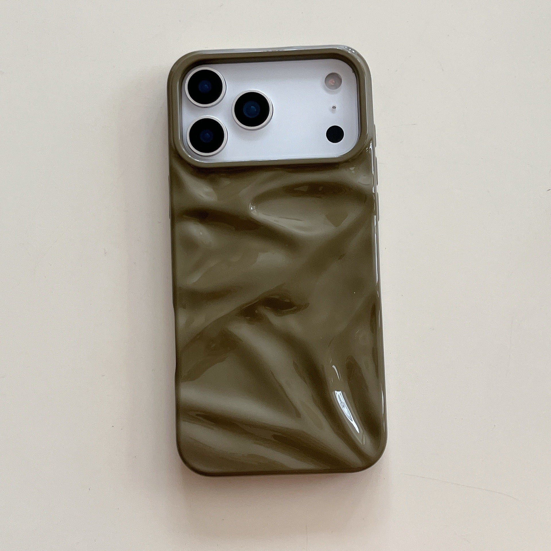 Three-dimensional Pleated Pattern Autumn And Winter Colour iPhone Phone Case - EBuyGoods