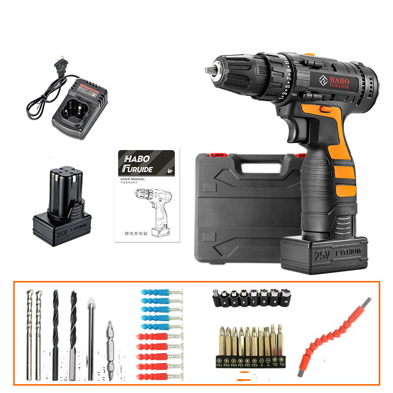12V Lithium Electric Drill Rechargeable Multifunctional Household Electric Screwdriver - EBuyGoods