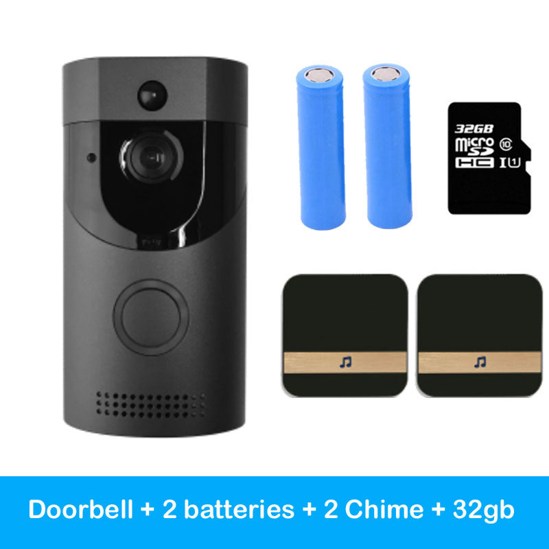 Home alarm smart wifi video doorbell wireless video intercom doorbell mobile phone remote video sea H1 program - EBuyGoods