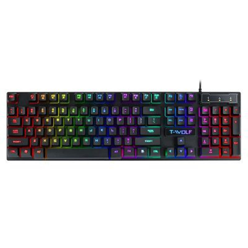 Gaming Usb Luminous Wired Keyboard Floating Manipulator - EBuyGoods