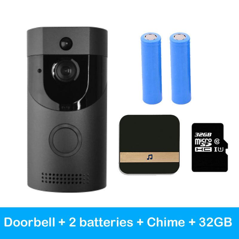 Home alarm smart wifi video doorbell wireless video intercom doorbell mobile phone remote video sea H1 program - EBuyGoods