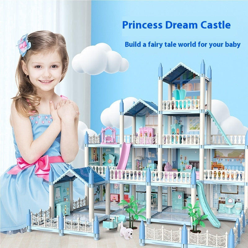 Girls Playing House Diy Assembled Princess House Villa Toys - EBuyGoods