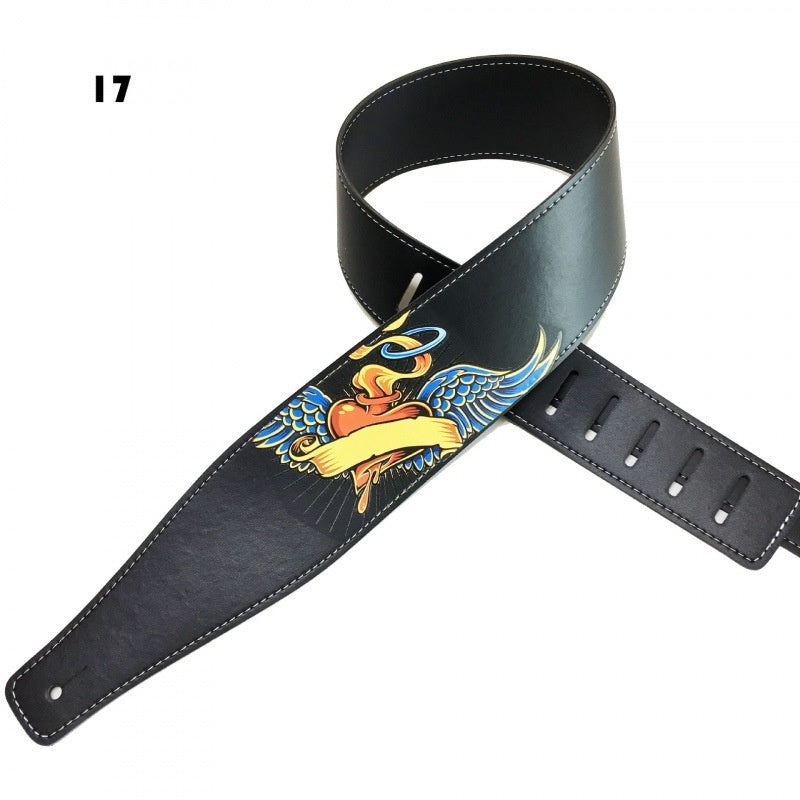 Color Printing Folk Guitar Shoulder Strap Musical Instrument Accessories - EBuyGoods