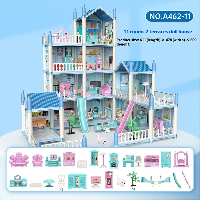 Girls Playing House Diy Assembled Princess House Villa Toys - EBuyGoods