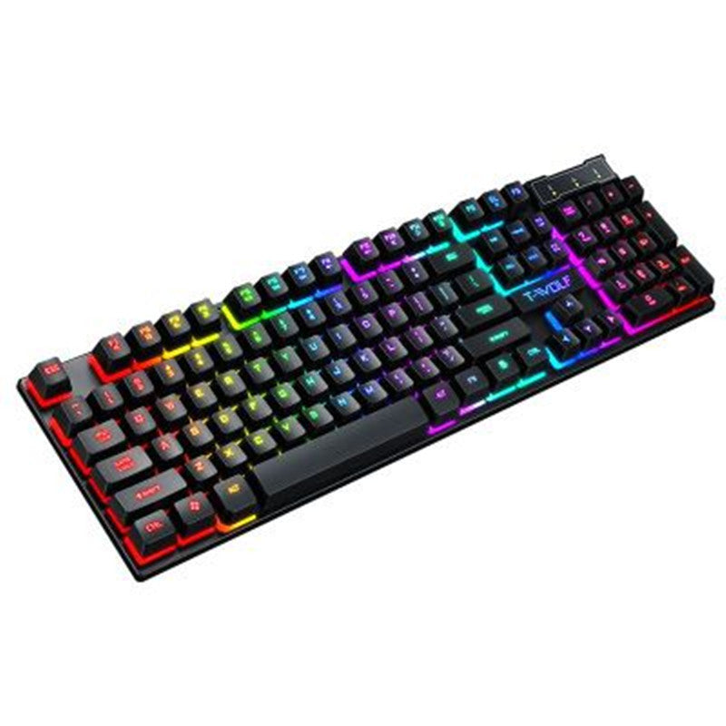 Gaming Usb Luminous Wired Keyboard Floating Manipulator - EBuyGoods