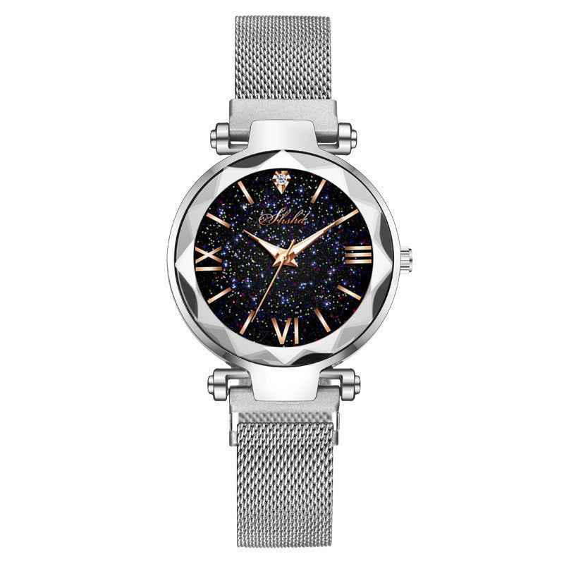 Starry Quartz Watch Lazy Magnet Strap