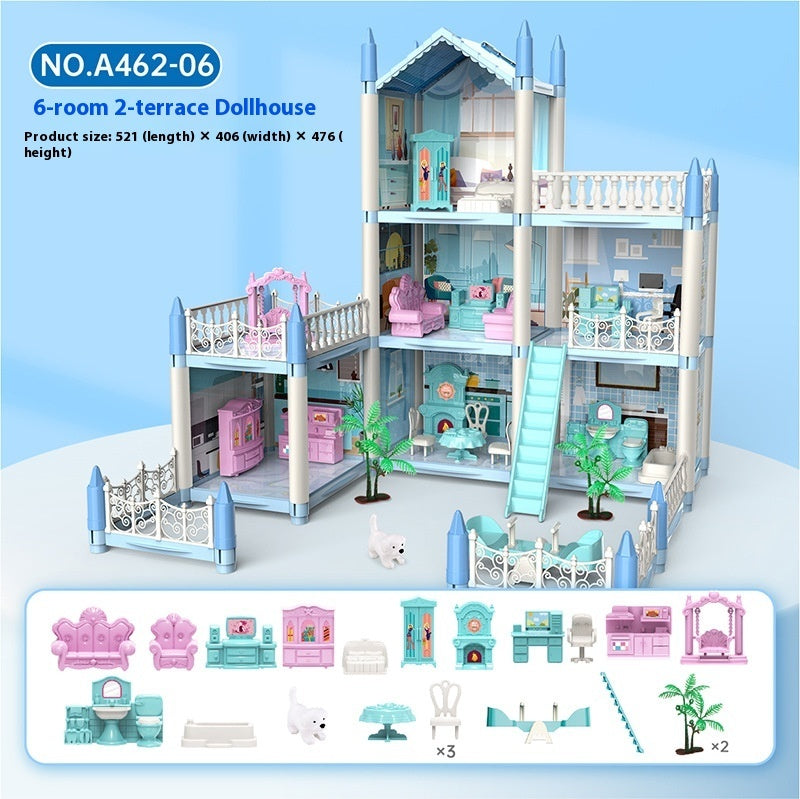 Girls Playing House Diy Assembled Princess House Villa Toys - EBuyGoods