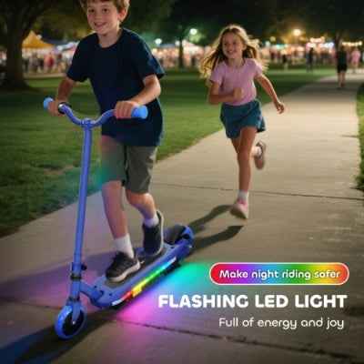 AIYAPLAY Electric Scooter For Kids 6-14 Years, With Colourful Lights