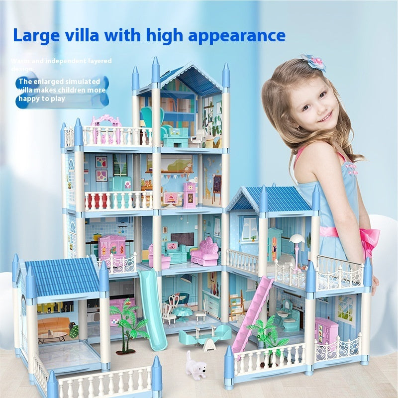 Girls Playing House Diy Assembled Princess House Villa Toys - EBuyGoods