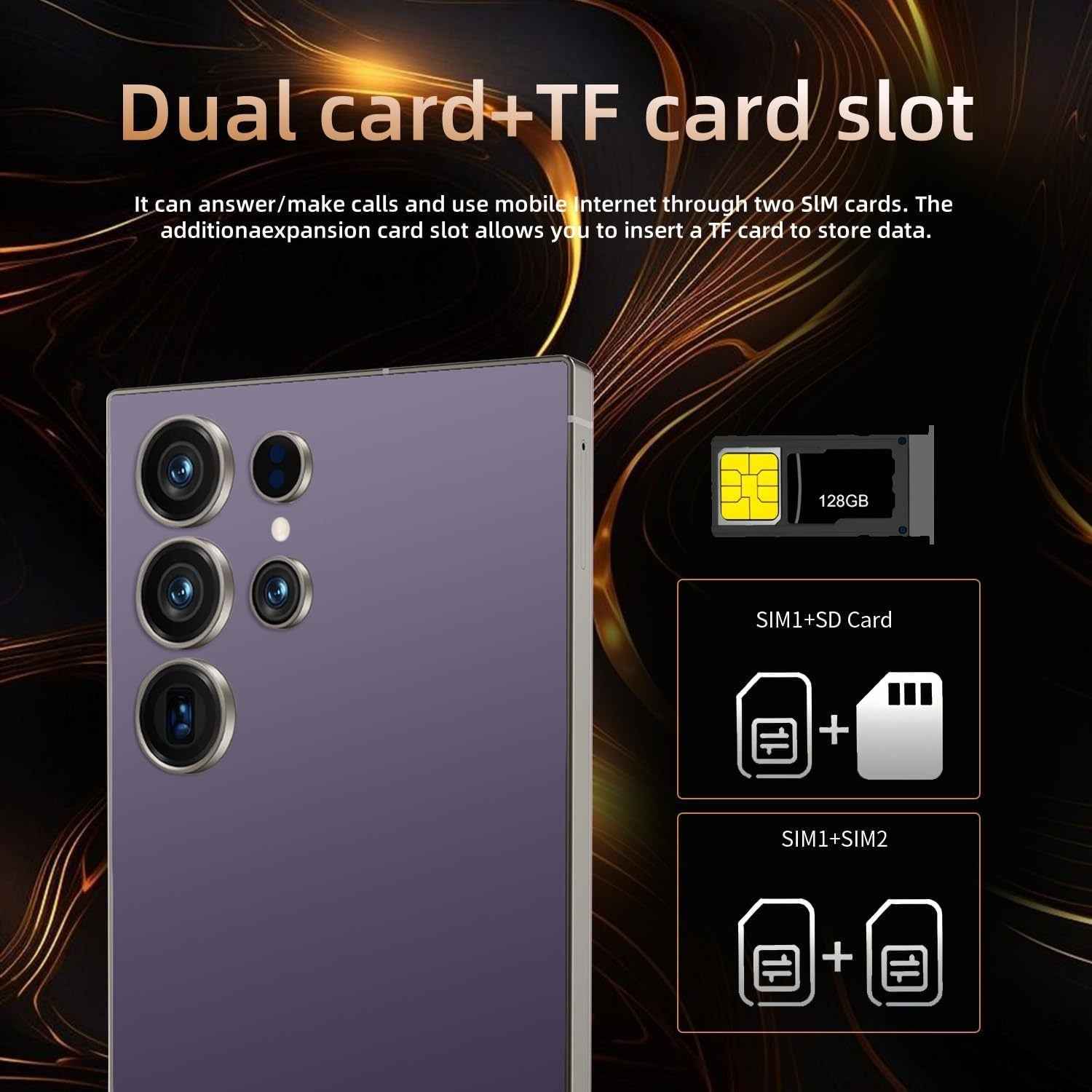 S25 Ultra Cell Phone 5G Unlocked Phone,Smartphone With Tool Pen, Android 15.0 Cell Phone