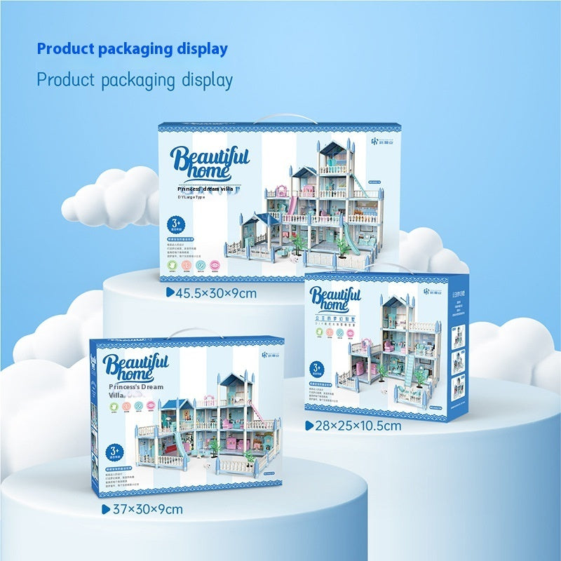 Girls Playing House Diy Assembled Princess House Villa Toys - EBuyGoods