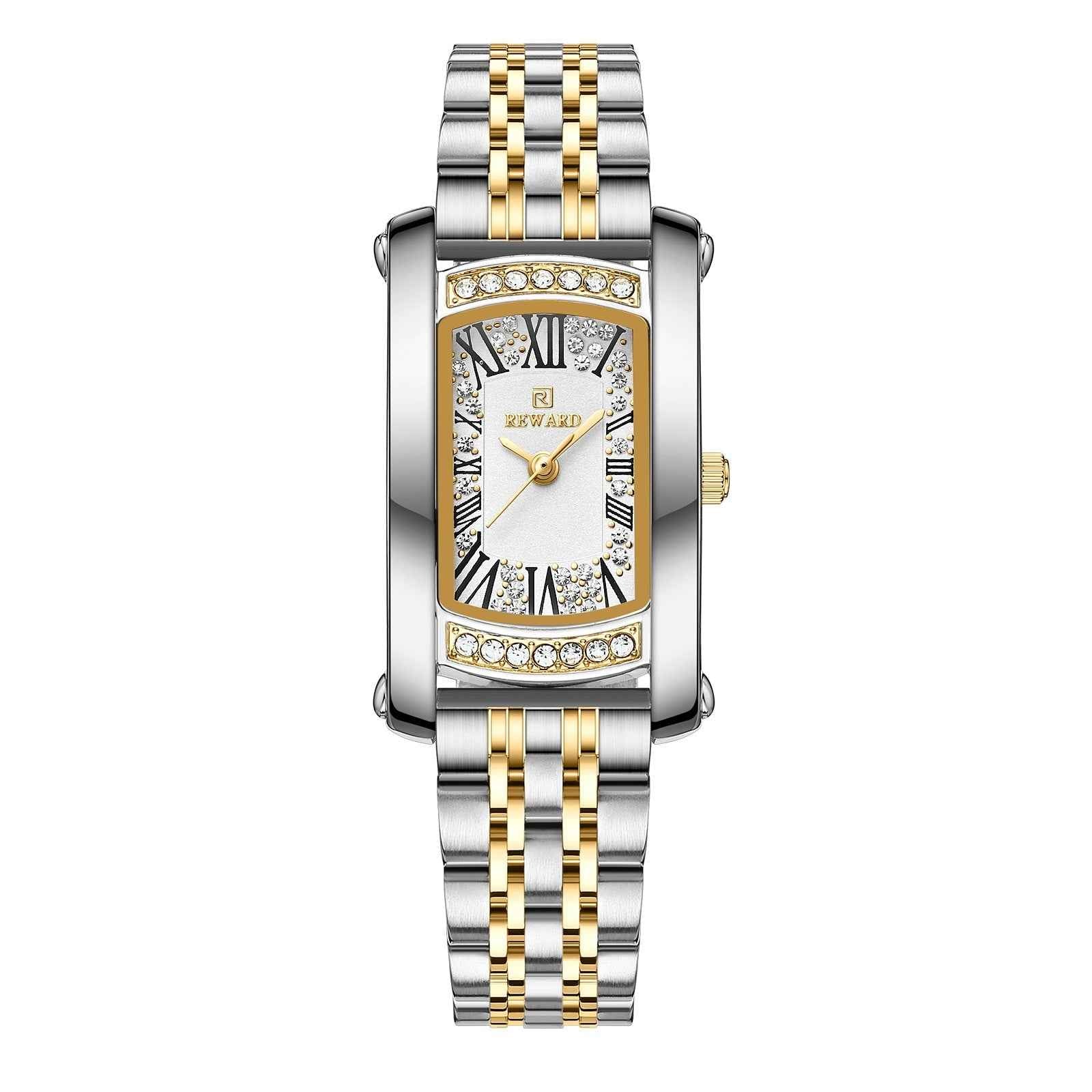 Affordable Luxury Fashion Waterproof Women's Square Quartz Wrist Watch