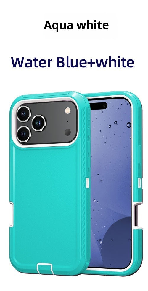 Applicable To New 17promax Three-proof Robot Solid Colour iPhone Phone Case - EBuyGoods