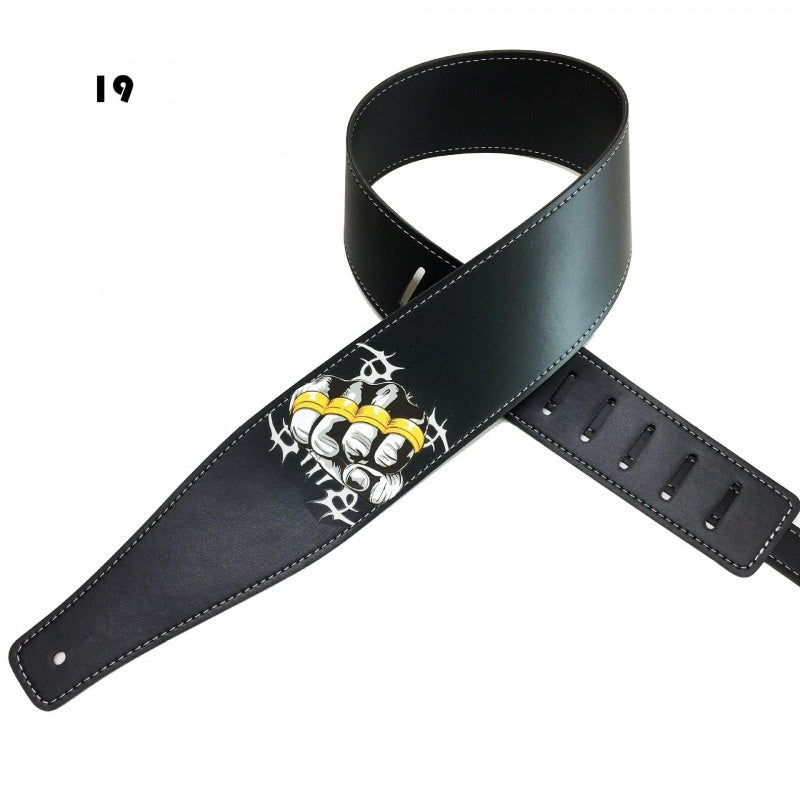 Color Printing Folk Guitar Shoulder Strap Musical Instrument Accessories - EBuyGoods