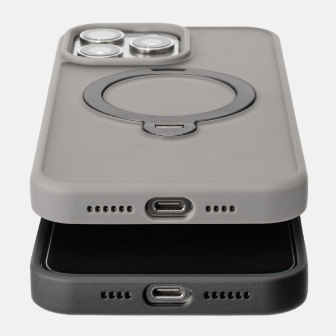 Rotating Bracket Magnetic Drop-resistant Silicone iPhone Phone Case - EBuyGoods