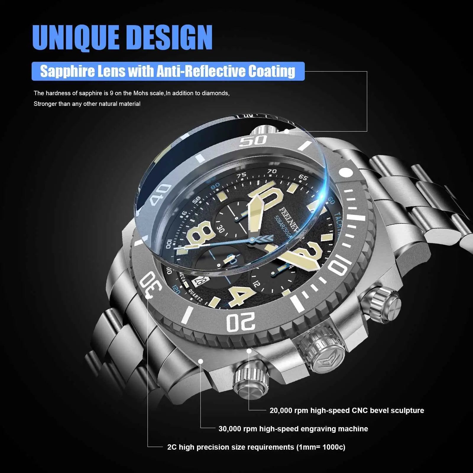 Business Men's Mechanical Watch Luminous Waterproof Advanced Sense