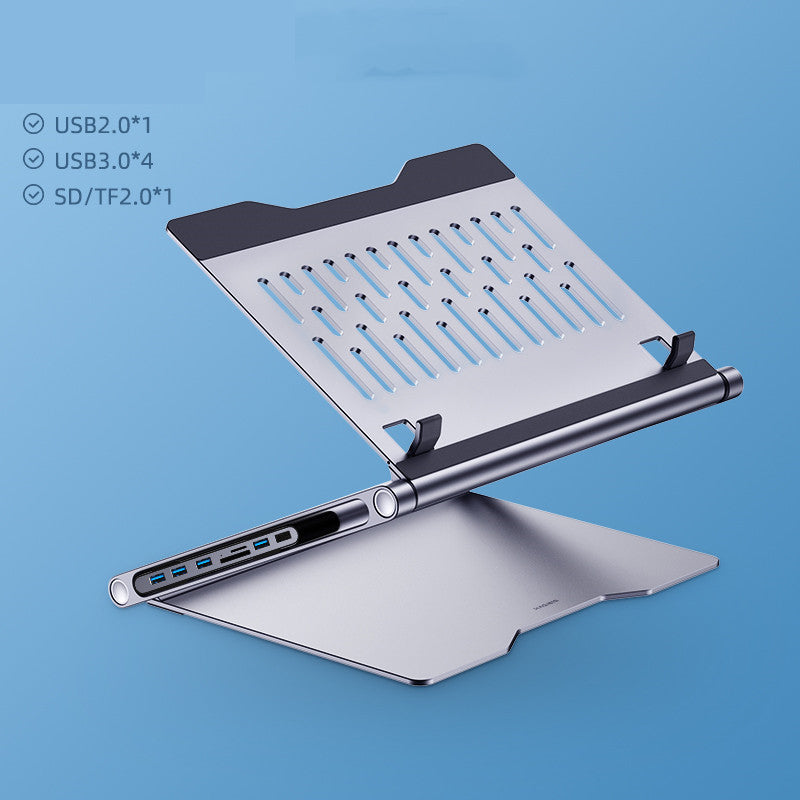 Lapstop Stand With 8-in-1 Docking Station - EBuyGoods