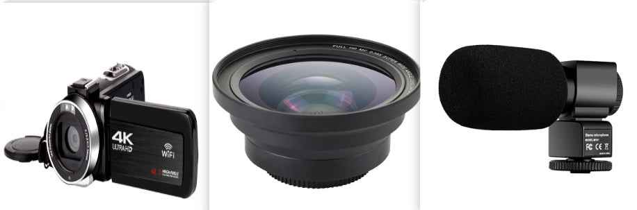 3.0 inch touch screen 4K video camera digital camera with wifi remote control