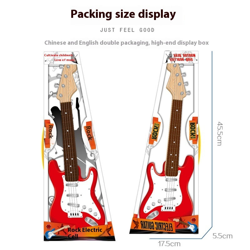 Playing Electric Guitar Toy Male 4-string Beginner Musical Instrument - EBuyGoods