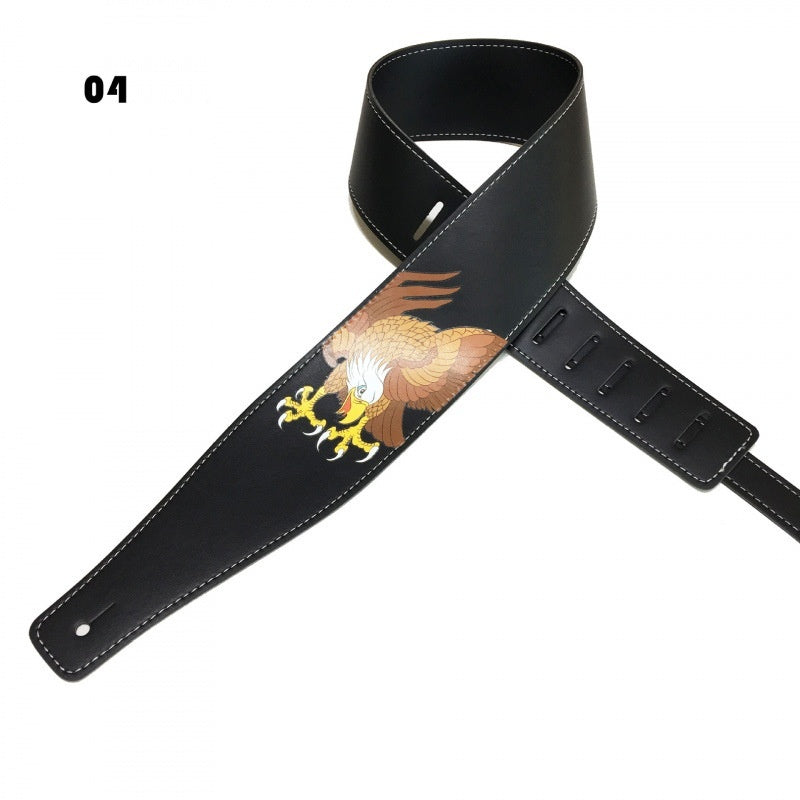Color Printing Folk Guitar Shoulder Strap Musical Instrument Accessories - EBuyGoods