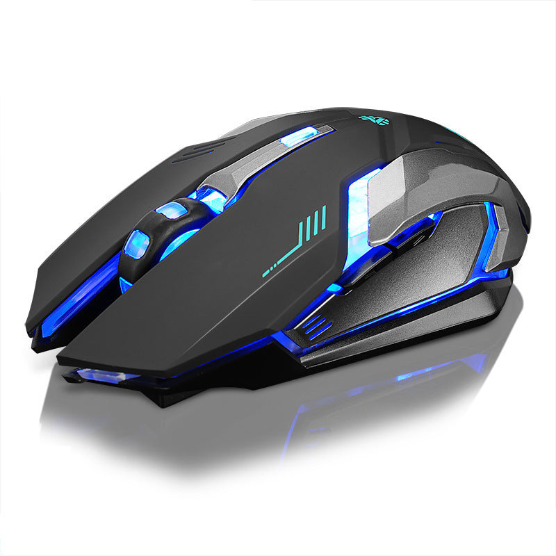Mouse Wireless Rechargeable Notebook Desktop Home Office Universal Game Mute Luminous - EBuyGoods