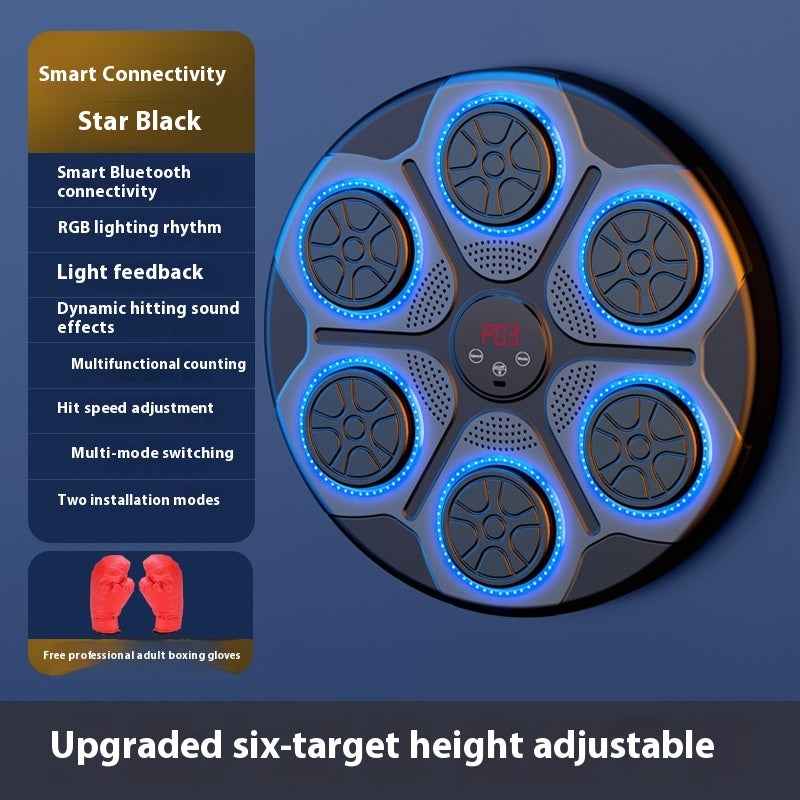 Music Boxing Machine Household With RGB Light Bluetooth-compatible Adults Mode Speed Adjustable For Indoor Kickboxing Karate Fitness Home