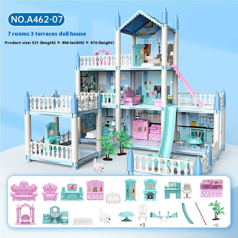 Girls Playing House Diy Assembled Princess House Villa Toys - EBuyGoods