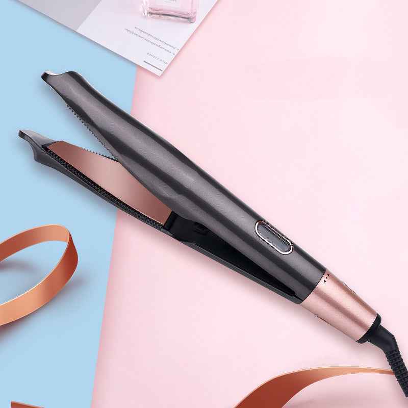 2 In1 Professional Hair Straightener Hair Crimper Dry/Wet Hair Straightening Curling Comb