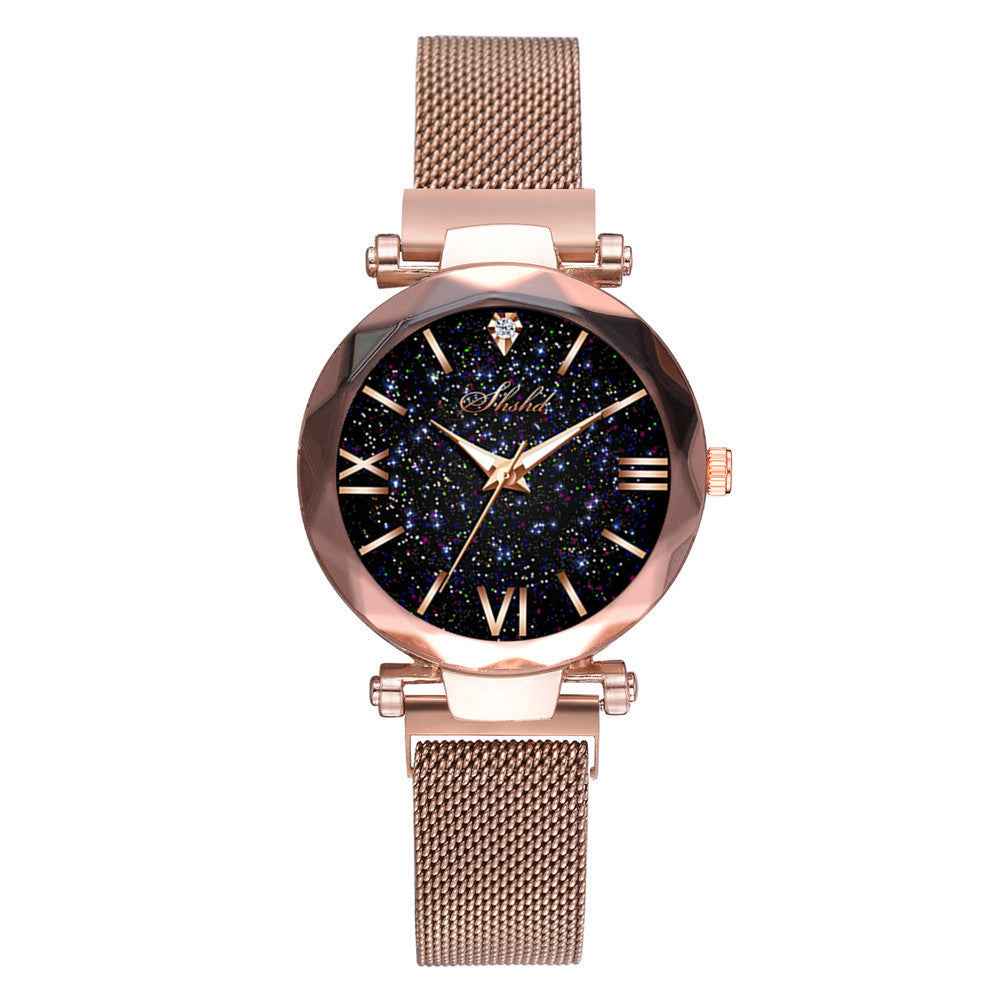 Starry Quartz Watch Lazy Magnet Strap