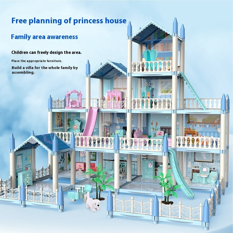 Girls Playing House Diy Assembled Princess House Villa Toys - EBuyGoods