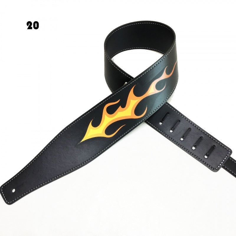 Color Printing Folk Guitar Shoulder Strap Musical Instrument Accessories - EBuyGoods