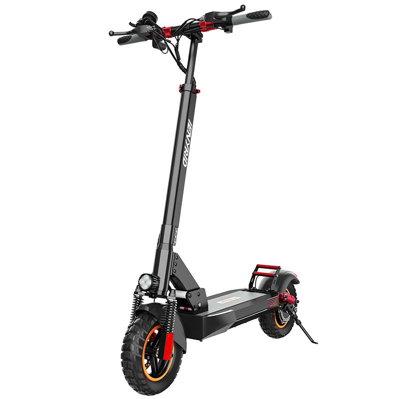Double Shock Absorber Scooter Scooter Portable Folding - EBuyGoods