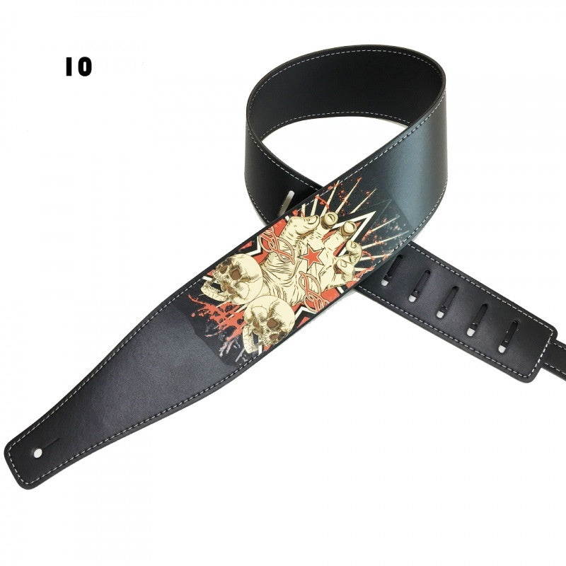 Color Printing Folk Guitar Shoulder Strap Musical Instrument Accessories - EBuyGoods