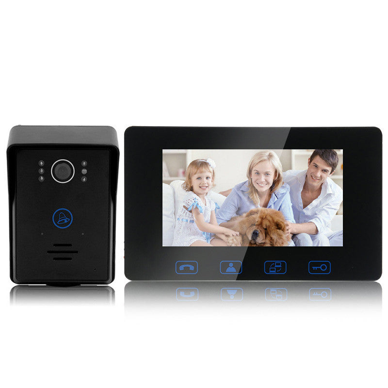 Colour HD Video Doorbell Home Wired Doorbell Villa Building Intercom Doorbell - EBuyGoods