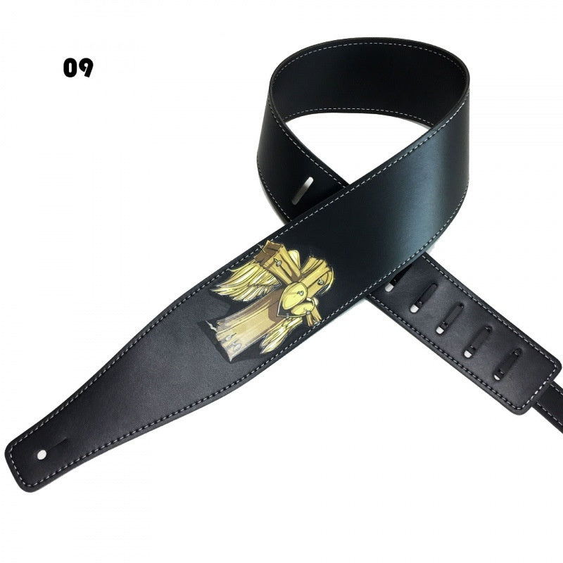 Color Printing Folk Guitar Shoulder Strap Musical Instrument Accessories - EBuyGoods