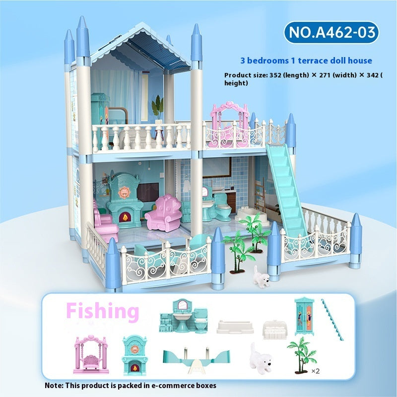 Girls Playing House Diy Assembled Princess House Villa Toys - EBuyGoods