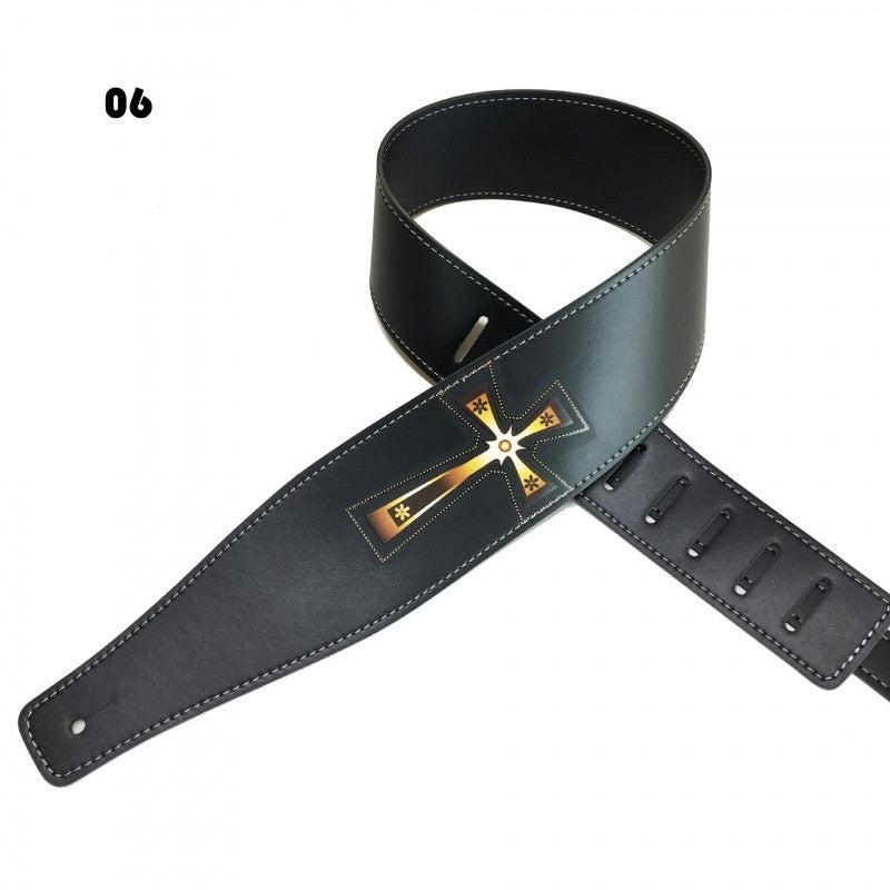 Color Printing Folk Guitar Shoulder Strap Musical Instrument Accessories - EBuyGoods