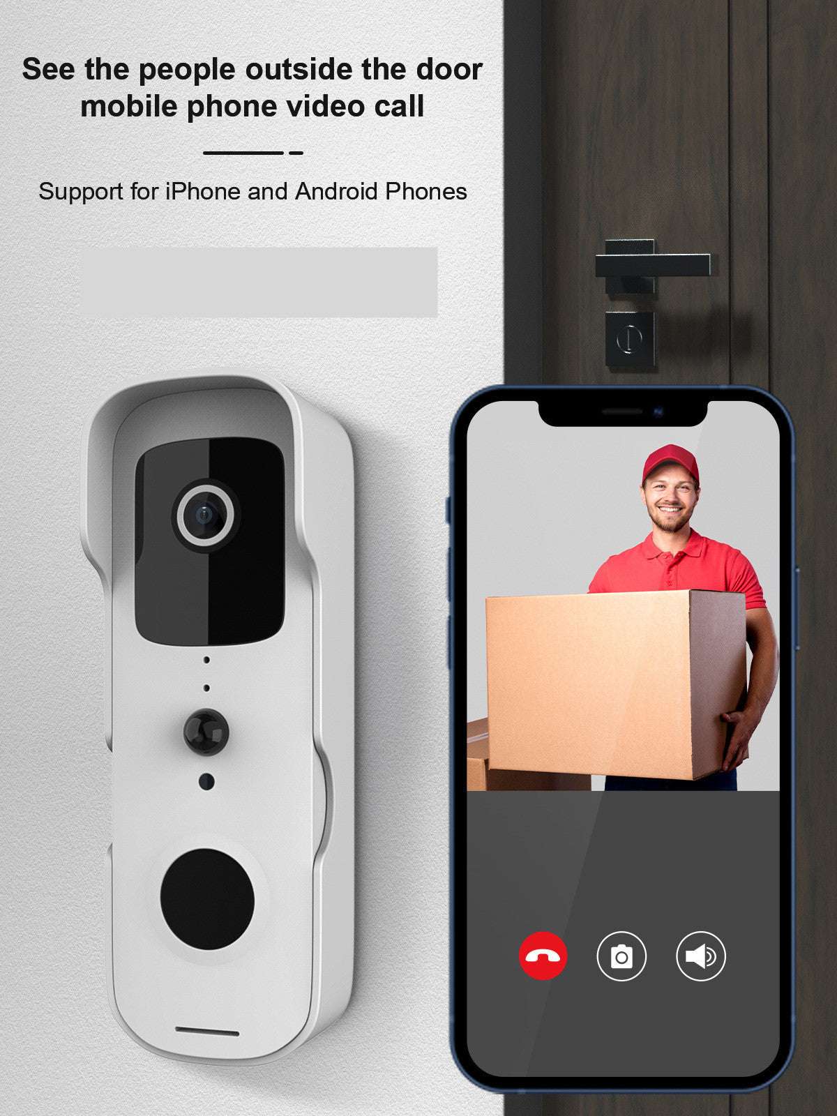 Video Doorbell Intercom Mobile Phone Monitoring Wifi Doorbell - EBuyGoods