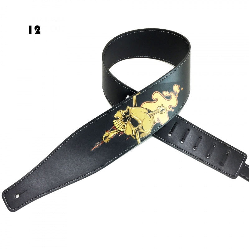 Color Printing Folk Guitar Shoulder Strap Musical Instrument Accessories - EBuyGoods
