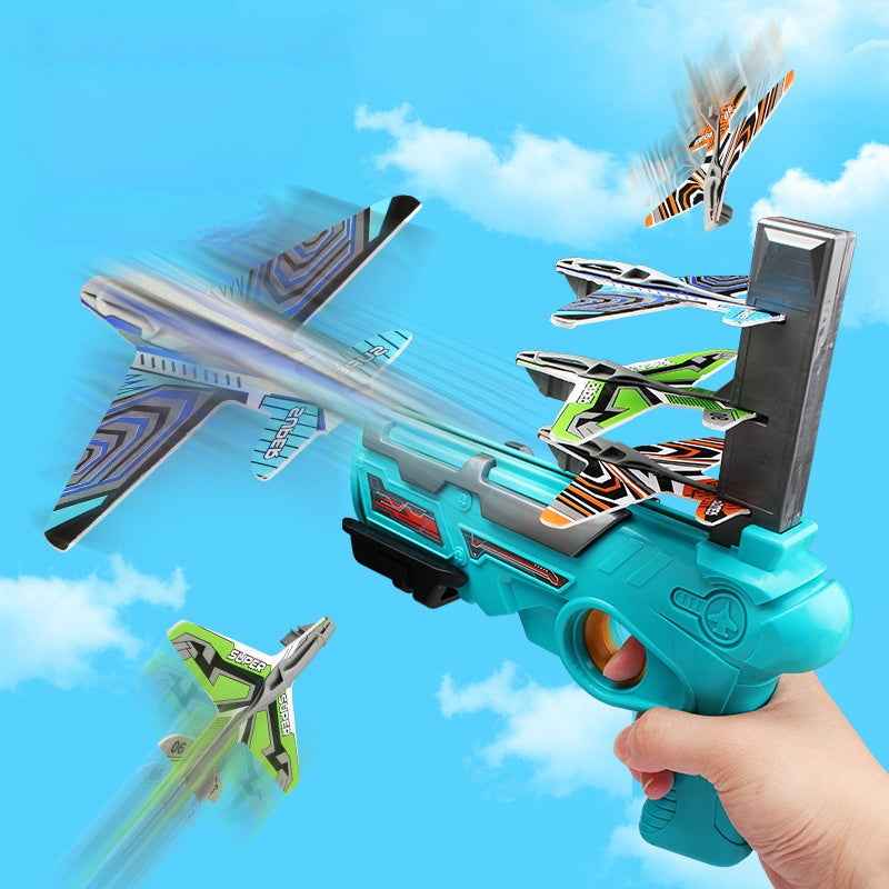Children's Outdoor Boy Toys Hand Throwing Spin Glider Model Launcher