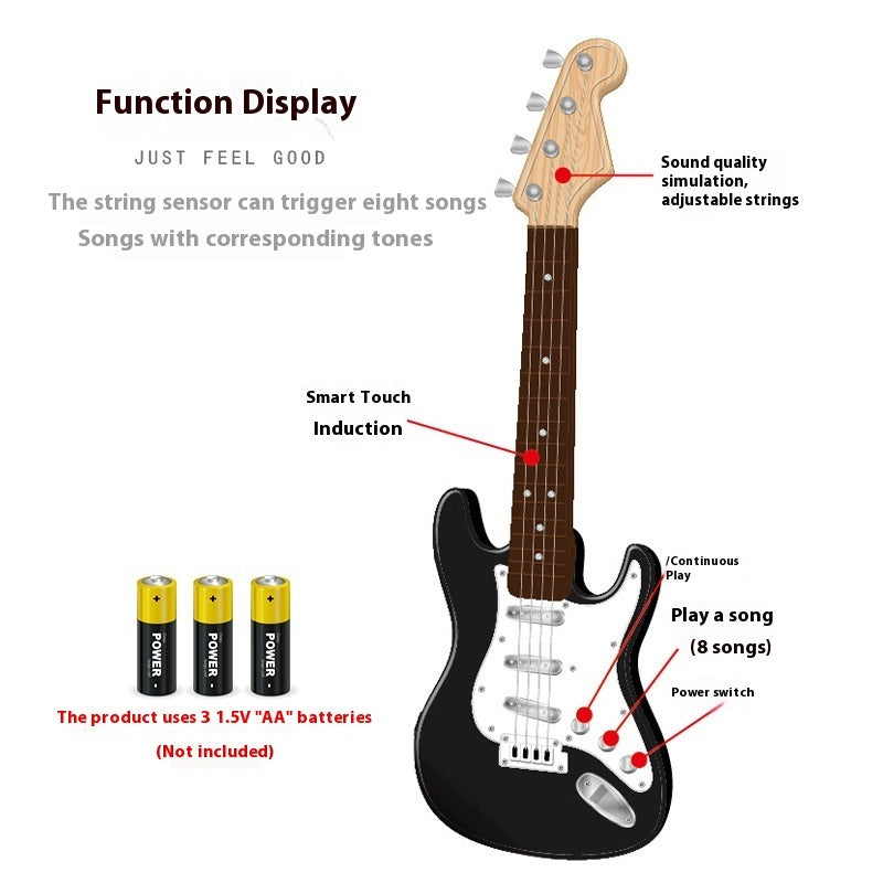 Playing Electric Guitar Toy Male 4-string Beginner Musical Instrument - EBuyGoods