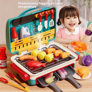 Simulation Mini Small Kitchen Play House Slicer Girls' Cooking Barbecue Toys - EBuyGoods