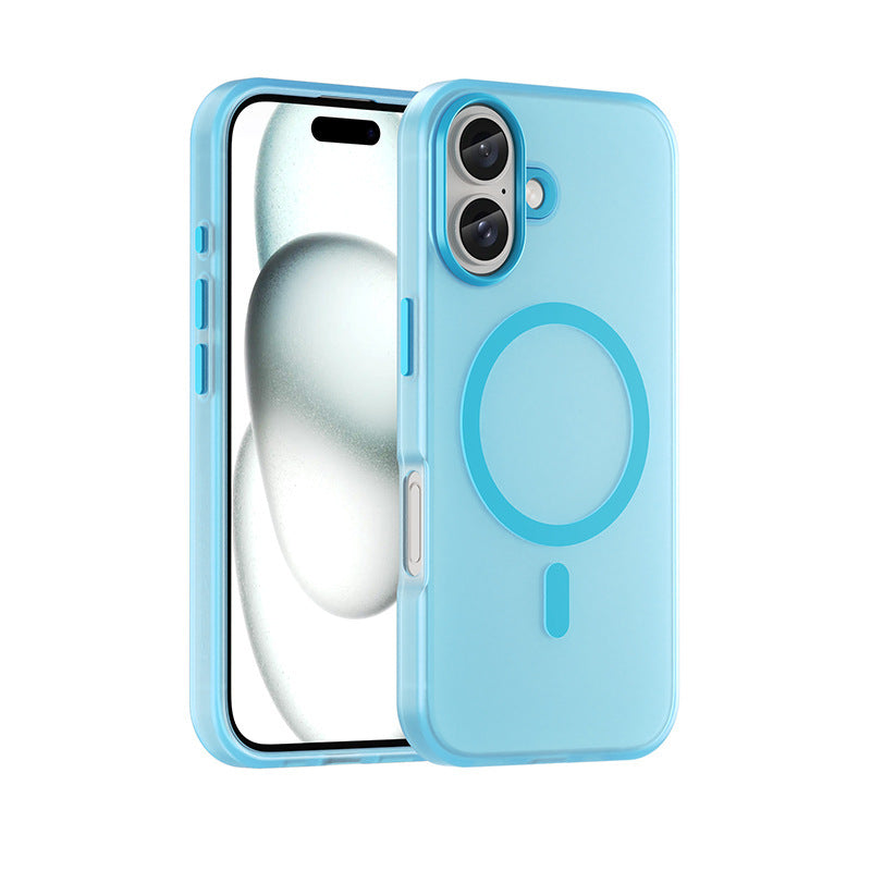 Magnetic Matte Skin Feeling Translucent iPhone Phone Case - EBuyGoods
