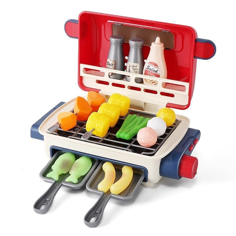 Simulation Mini Small Kitchen Play House Slicer Girls' Cooking Barbecue Toys - EBuyGoods