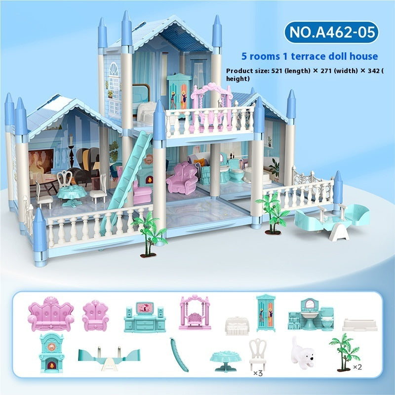 Girls Playing House Diy Assembled Princess House Villa Toys - EBuyGoods