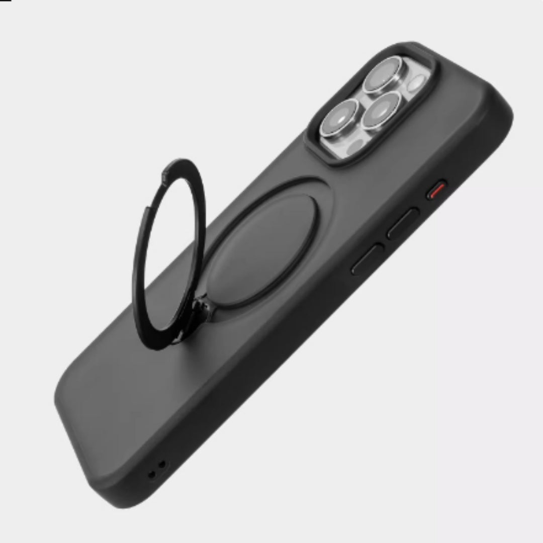 Rotating Bracket Magnetic Drop-resistant Silicone iPhone Phone Case - EBuyGoods
