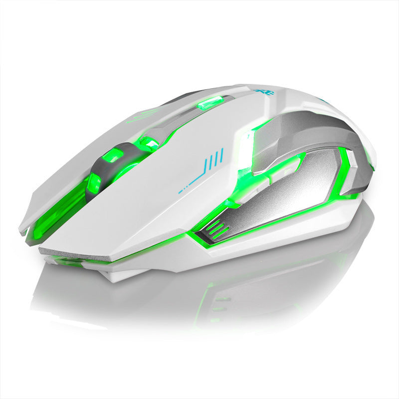 Mouse Wireless Rechargeable Notebook Desktop Home Office Universal Game Mute Luminous - EBuyGoods